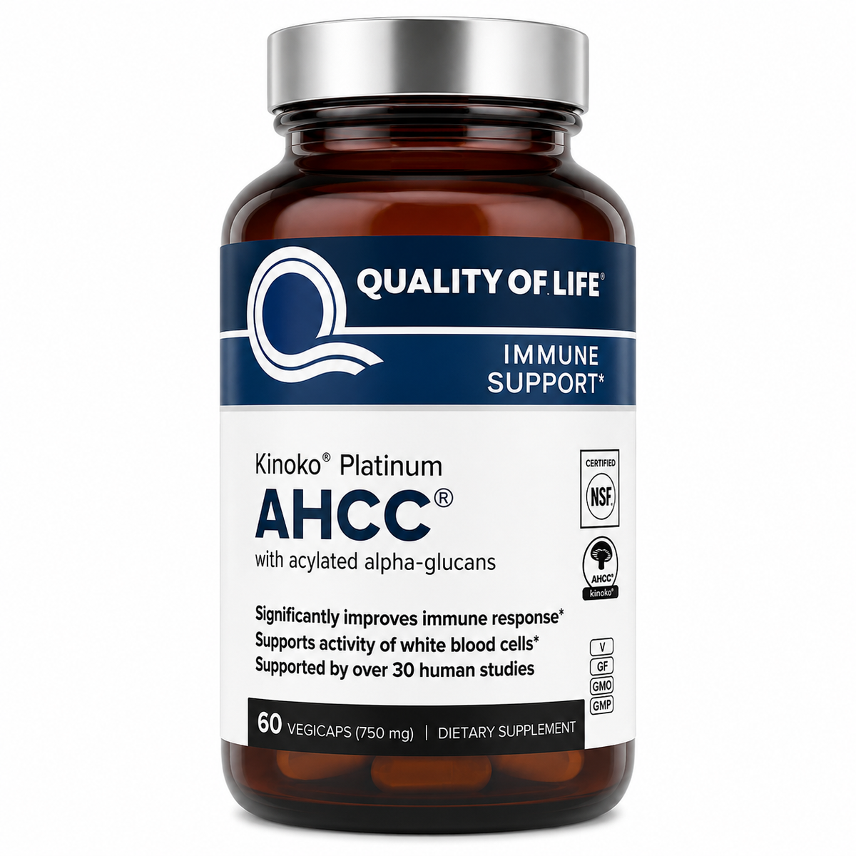 Quality of Life Premium 750mg, 60 Veggie Capsules